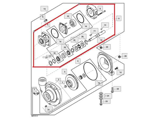 AN205539- Motor hidráulica da bomba centrífuga Hypro - aplicação pulverizadores