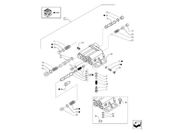 OT019526 - 87395480 - Conjunto Válvula Levantador do Hidráulico  Aplicação: New Holland