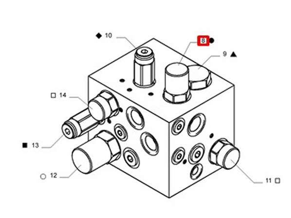 OT025338 - 47556509 - Válvula Solenoide Hidráulica Prioritária 